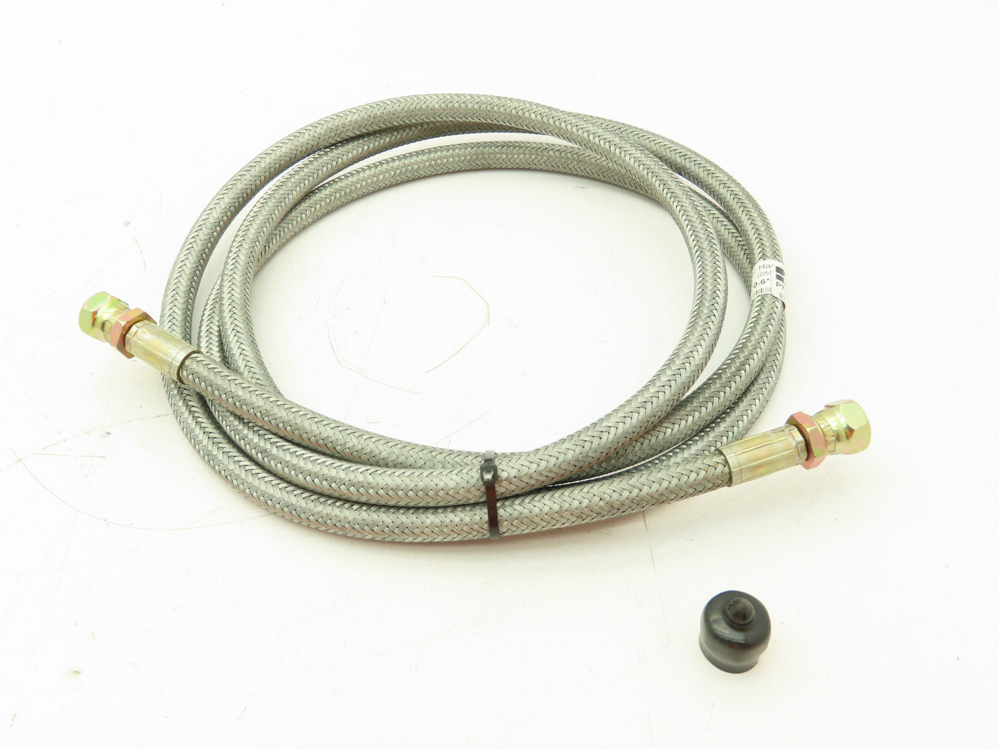 Parker P76212501 Braided Steel Flex Hose 1/4" x 8' Female JIC Swivel Ends