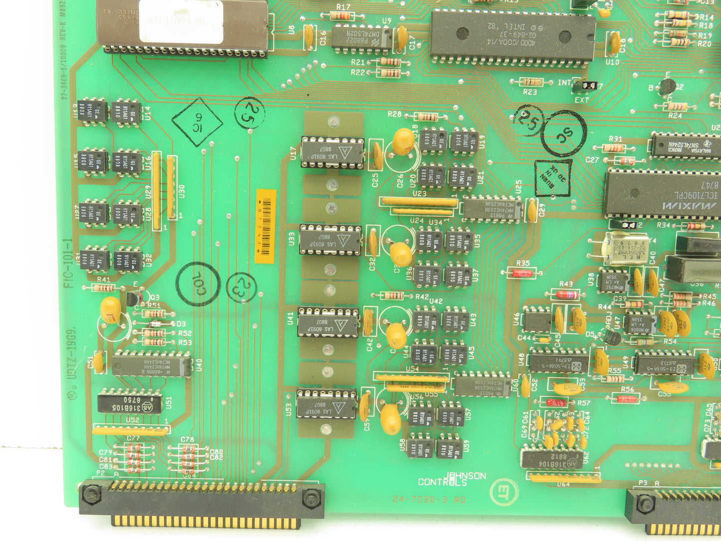 Johnson Controls 24-7030-3 FIC-JCM2-0 Control Circuit Board UDTZ-19G