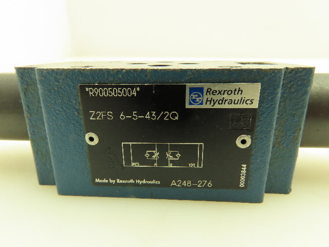 Rexroth Z2FS 6-5-43/2Q Hydraulic Double Throttle Flow Control Check Valve