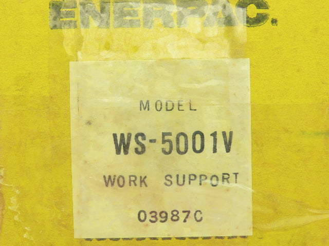Enerpac WS-5001V Hydraulic Work Support Spring Advance Cylinder 0.40" Stroke