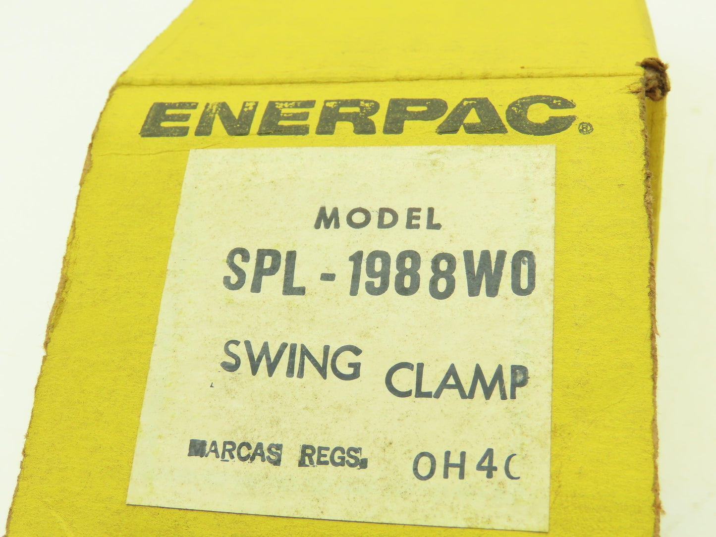 Enerpac SPL-1988W0 Single Acting Left Hand Swing Clamp Cylinder Threaded Body