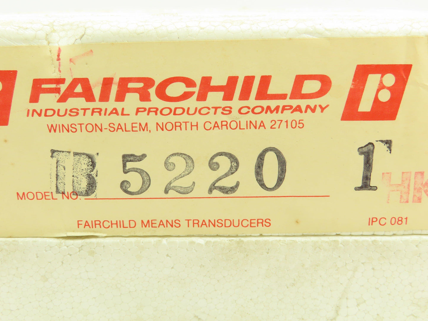 Fairchild TB5220-1 Transducer Electric To Pneumatic 1:1 1-5ma 0-12 PSIG