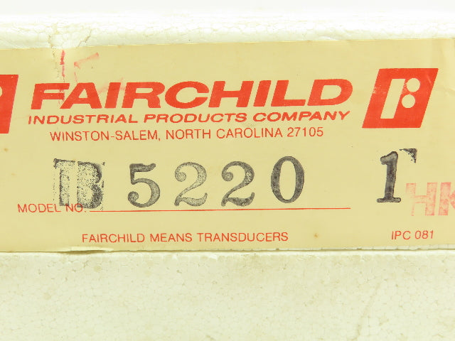 Fairchild TB5220-1 Transducer Electric To Pneumatic 1:1 1-5ma 0-12 PSIG