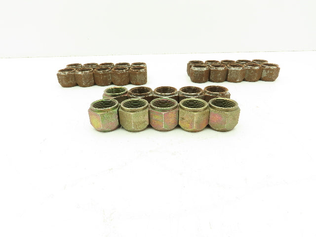 5/8" Tube OD x 7/8-14 UNF 45° Steel Flared HVAC Tube Nut LOT OF 30