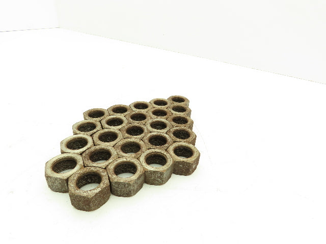 11/16" Tube OD x 1"-14 UNF 45° Steel Flared HVAC Tube Nut LOT OF 24