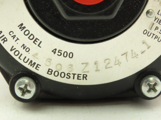 Fairchild 4506 Z12474-1 Pneumatic Air Volume Booster Model 4500 1.62/1 Output