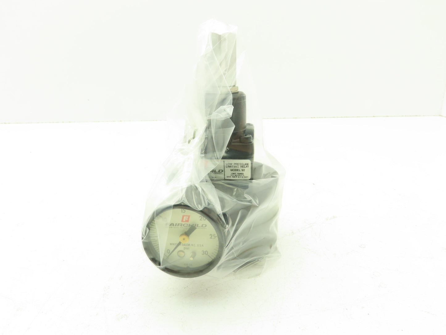 Fairchild 92052 Pneumatic Air Low Pressure Limiting Relay Model 92