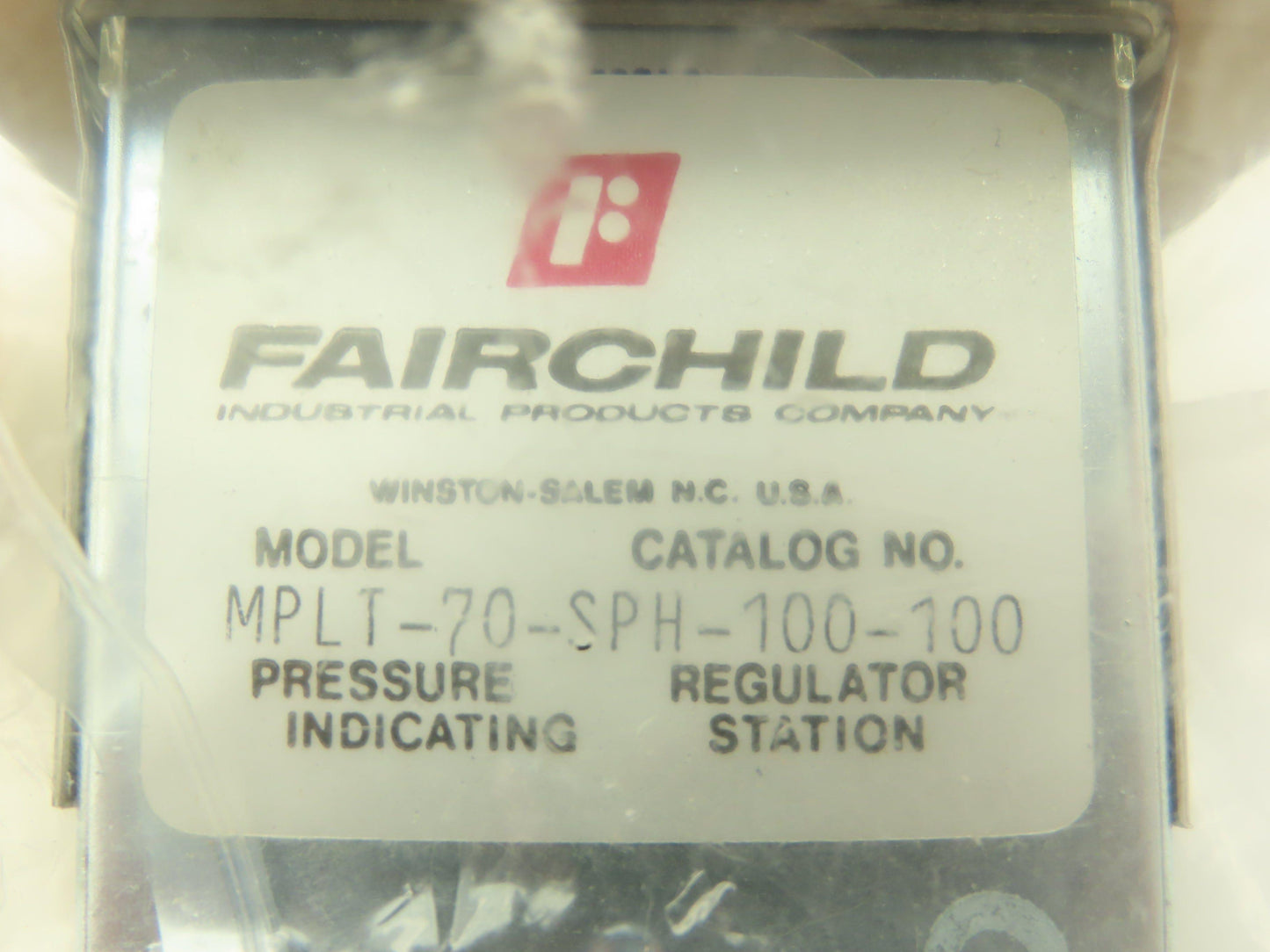 Fairchild MPLT-70-SPH-100-100 Mini Pressure Regulator Indicating Station 100 PSI