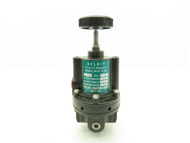 Beloit MC2-75-98A Pressure Regulator 30 PSI Spring Load 150PSI Max Output