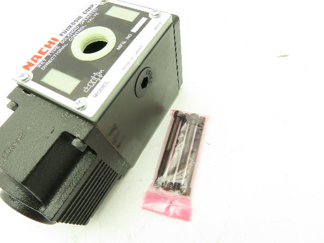 Nachi SS-G03-A3Z-R-D1-E10 Hydraulic Directional Control Wet Solenoid Valve 12VDC