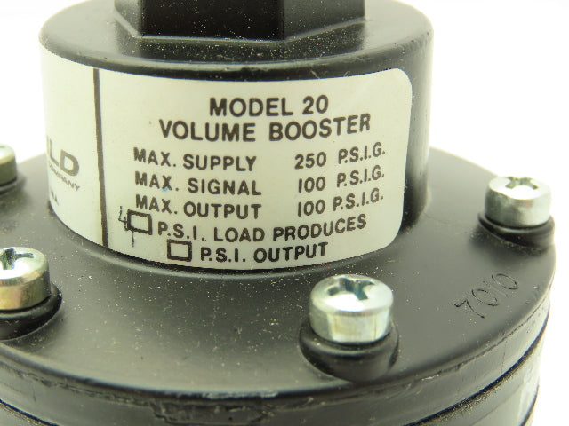 Fairchild 20673 Pneumatic Air Volume Booster 4/1 Output Model 20