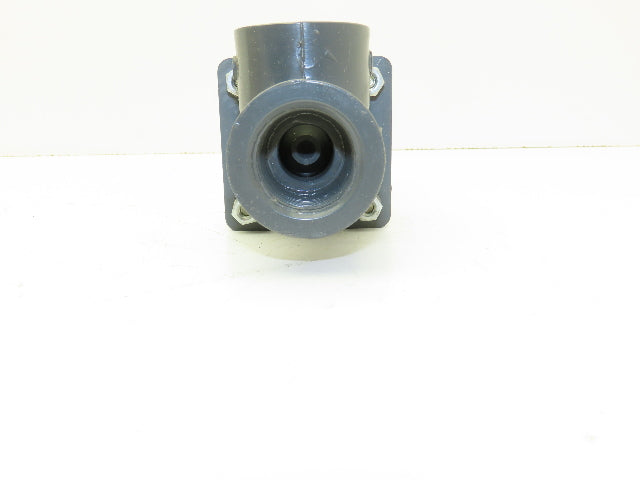 Plast-o-matic DS100V-NO 1" Shutoff Valve Spring Return NO Pneumatic Powered