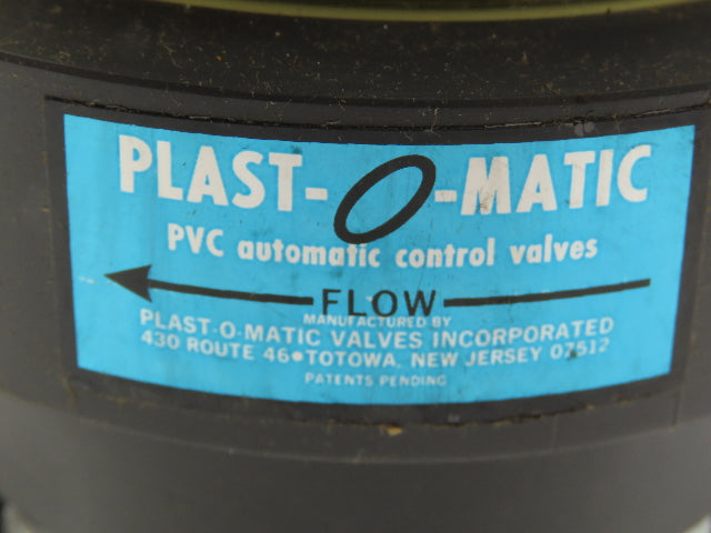Plast-o-matic ES150LV-NC 1-1/2" NPT Pneumatic Shutoff Valve Spring Return NC