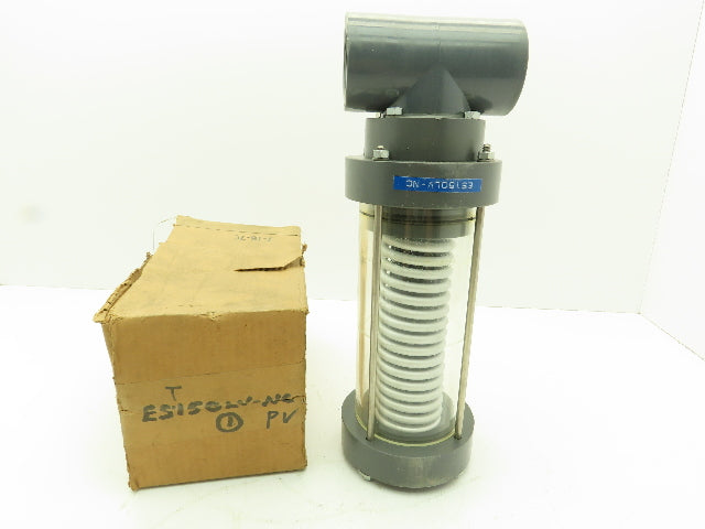 Plast-o-matic ES150LV-NC 1-1/2" NPT Pneumatic Shutoff Valve Spring Return NC