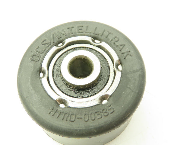 Black Rubber Pulley Roller Wheel 35x57mm Dia 10mm Ball Bearing Bore LOT OF 10