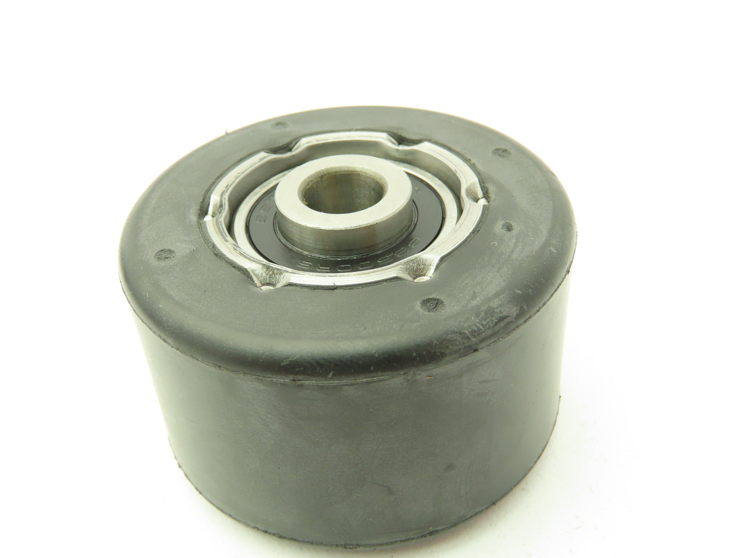 Black Rubber Pulley Roller Wheel 35x57mm Dia 10mm Ball Bearing Bore LOT OF 10