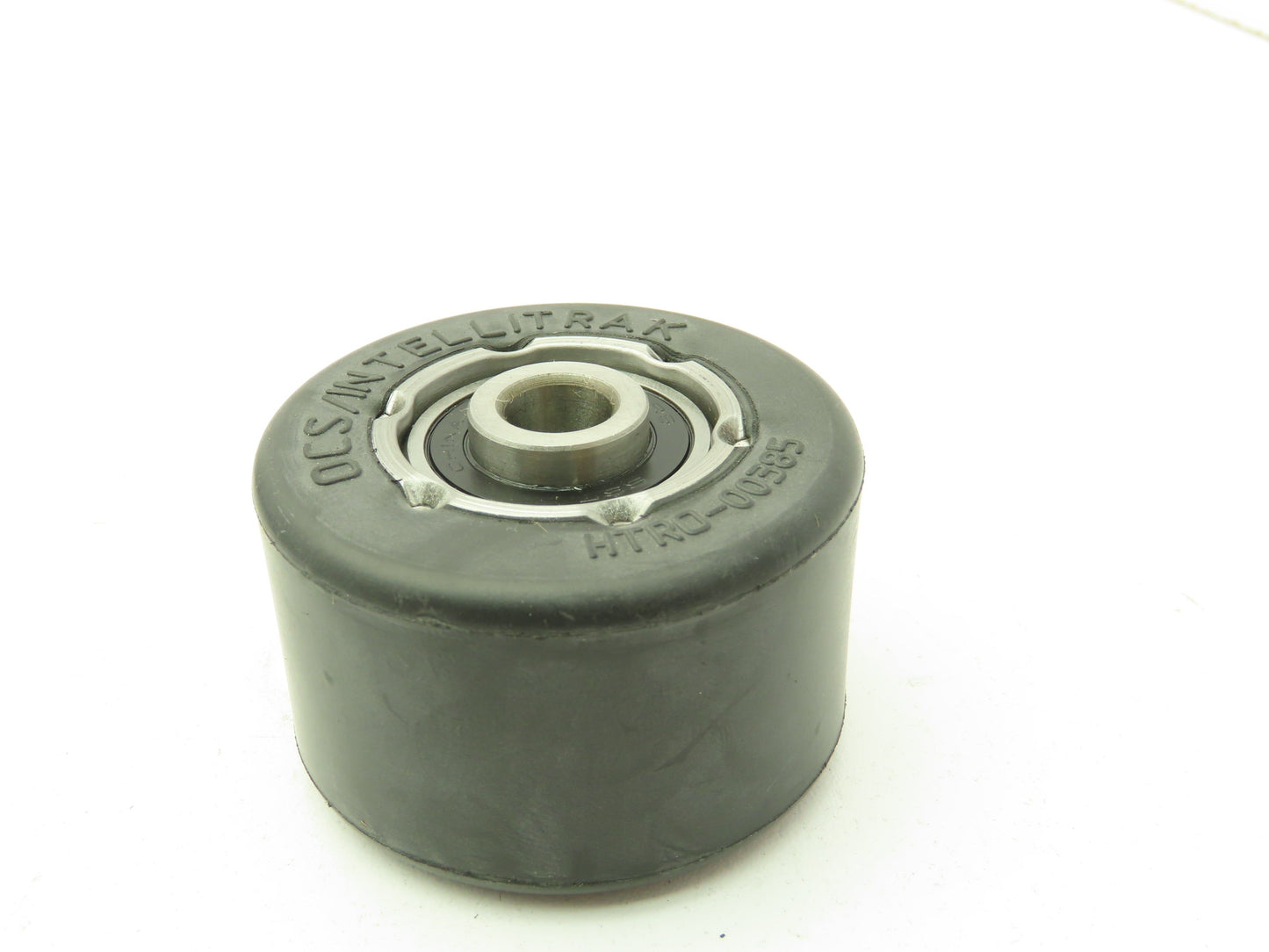 Black Rubber Pulley Roller Wheel 35x57mm Dia 10mm Ball Bearing Bore LOT OF 10