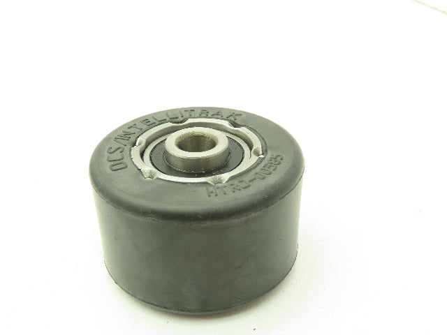 Black Rubber Pulley Roller Wheel 35x57mm Dia 10mm Ball Bearing Bore LOT OF 10