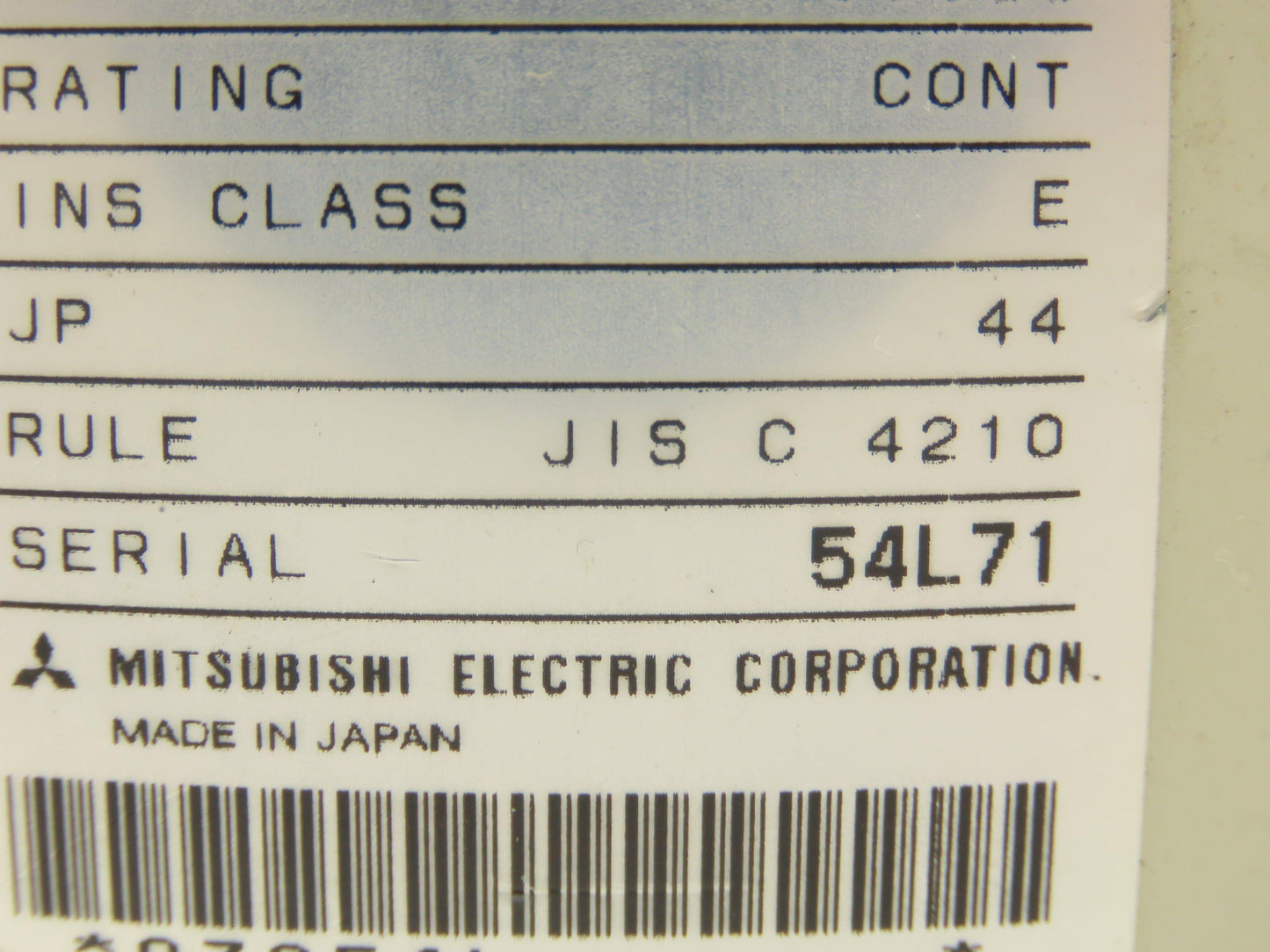 Mitsubishi GM-H Parallel Shaft Geared Motor 1:100 Ratio 0.4Kw 220V 3PH 18 RPM