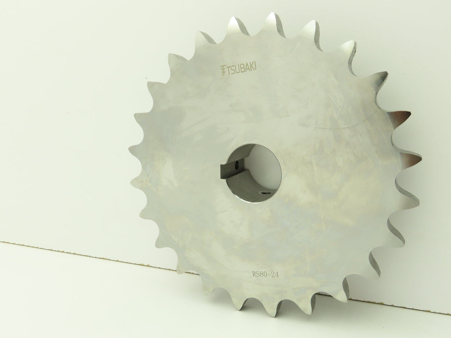 Tsubaki RS80-24 Chain Sprocket 24 tooth 1-9/16" Bore 3/8" Keyway 1" Pitch #80