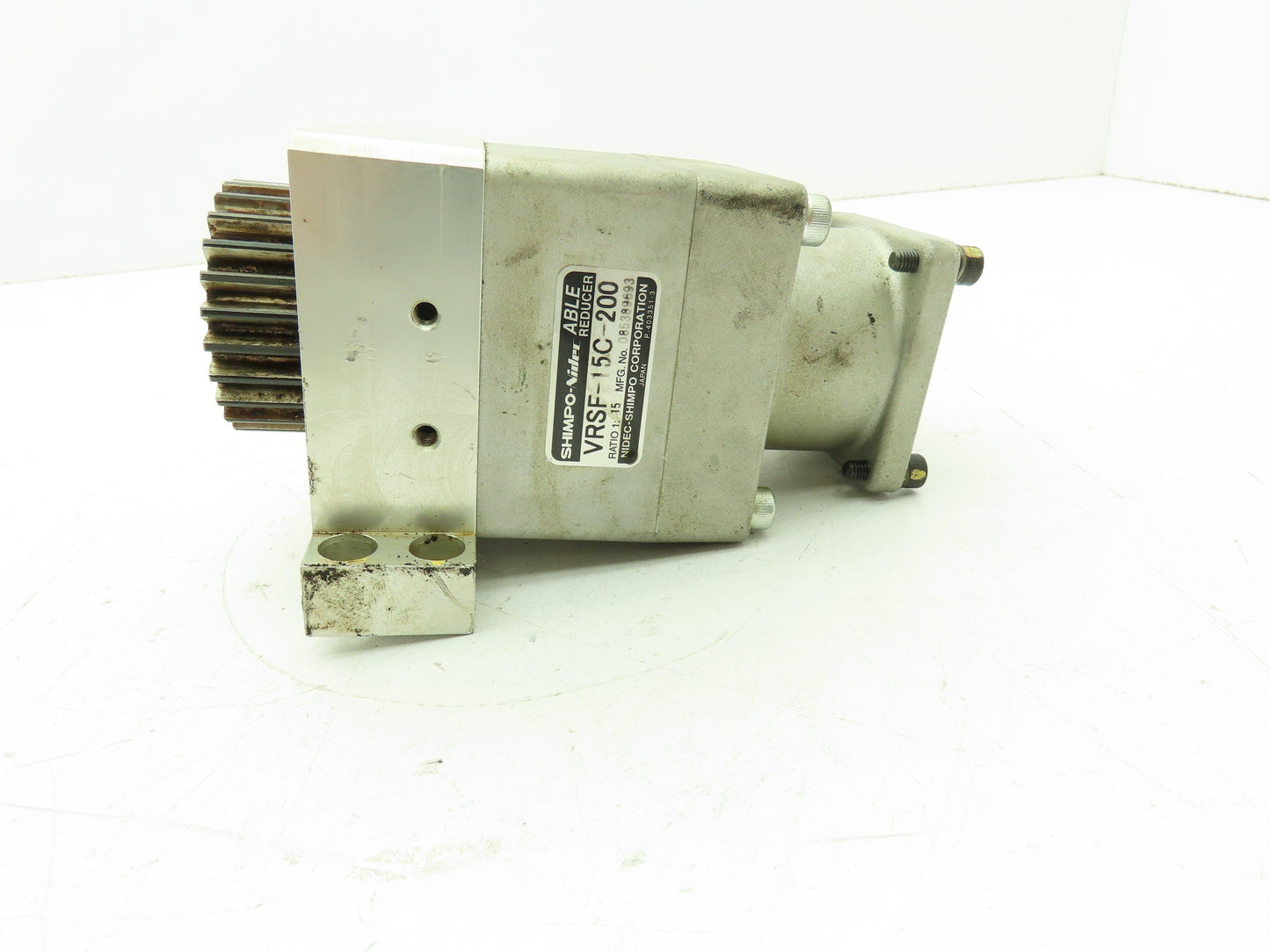 Shimpo VRSF-15C-200 Nidec Able Gear Reducer 15:1 Inline Servo Speed Helical Gear