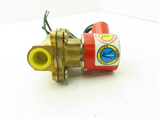 Lancer 4LE2HB4052 2-Way Skinner Steam Solenoid Valve 1/2"NPT N.C. 0-50psi 120v