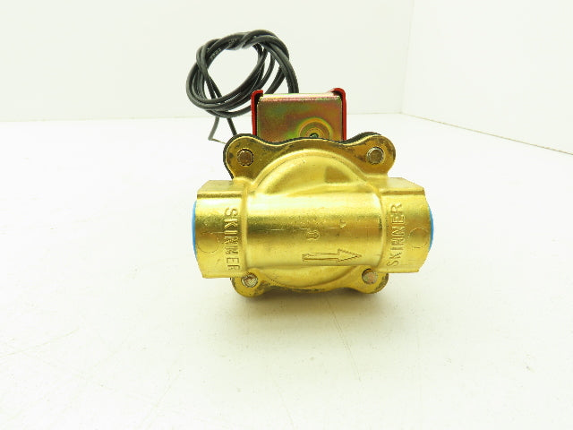 Lancer 2LE1HBG3052 2-Way Skinner Steam Solenoid Valve 3/8" NPT N.O. 0-50psi 120v