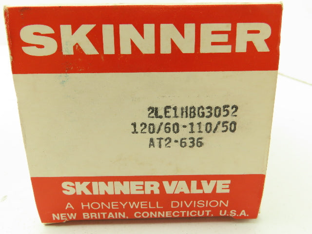 Lancer 2LE1HBG3052 2-Way Skinner Steam Solenoid Valve 3/8" NPT N.O. 0-50psi 120v