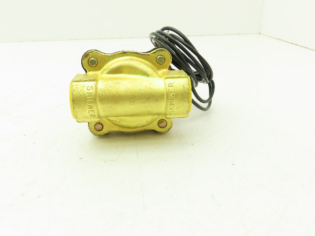 Lancer 2LE1HB4052 2-Way Skinner Steam Solenoid Valve 1/2" NPT N.O. 0-50psi 120v