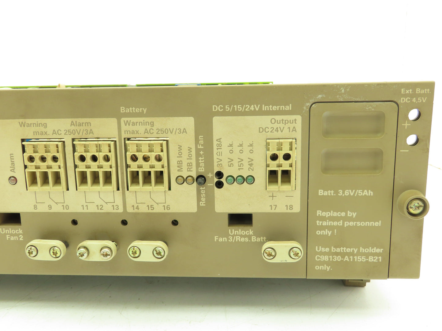 Siemens C98043-A1390-L5-03 Simatic S5 Power Supply 120/230V Input