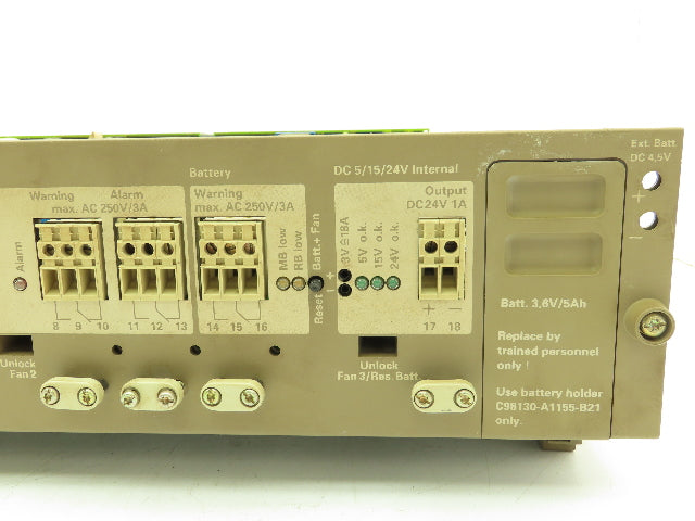 Siemens C98043-A1390-L5-03 Simatic S5 Power Supply 120/230V Input