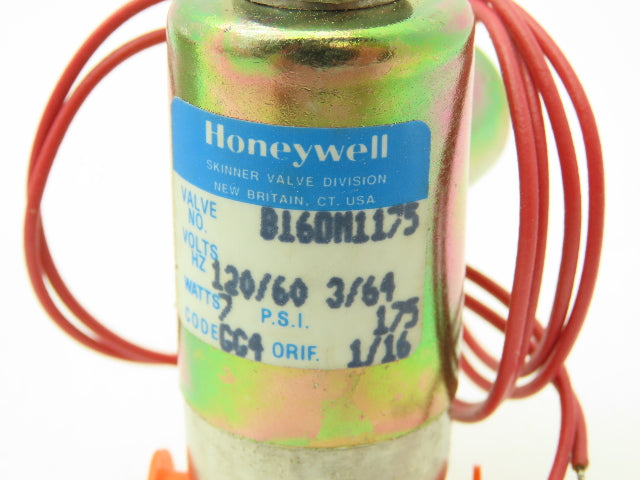 Honeywell Skinner B16DM1175 Directional Control Valve 3-Way 120VAC 175 PSI 1/8"