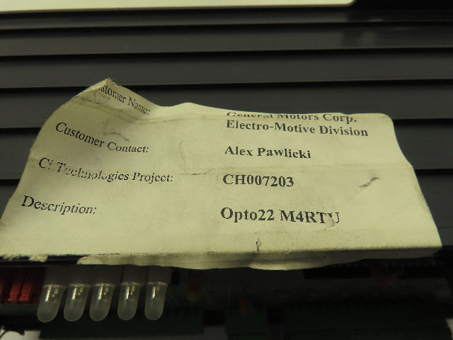 Opto 22 M4 RTU Modular RTU/DAS Controller Module Input Output