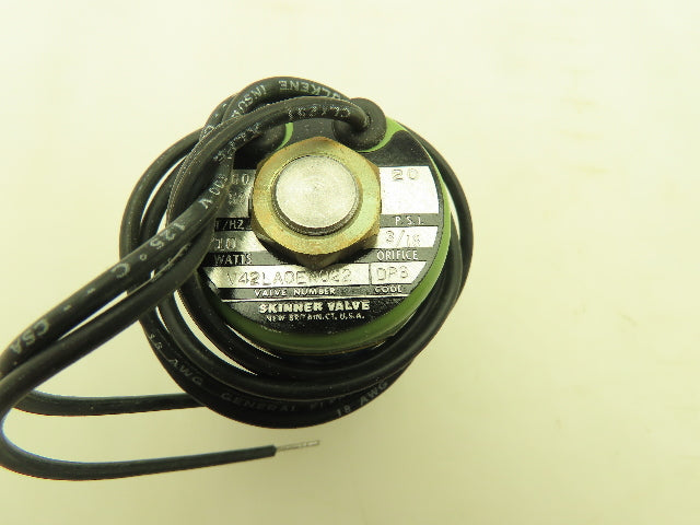 Honeywell Skinner V42LA0EN022 Solenoid Valve 2-Way NC 120V 20 PSI 1/4" NPT V40