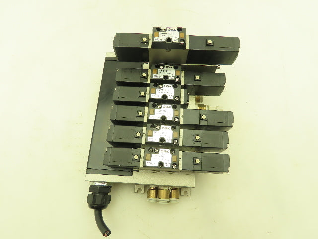 SMC VV5FS2 Plug-In 6-Station Manifold Control Unit VFS2000 Solenoid Valve Bank