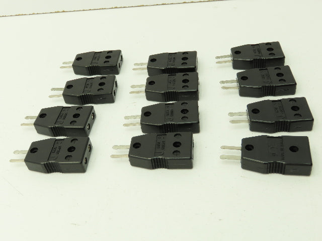 Omega Type J 2-Pin Female Thermocouple Connector Plug Lot of 12
