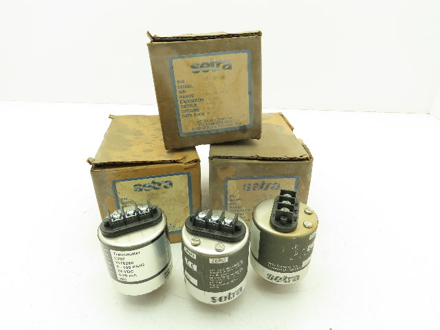 Setra C207 Liquid Pressure Transducer Sensor 0-100 PSI 24 VDC In / 4-20mA Out