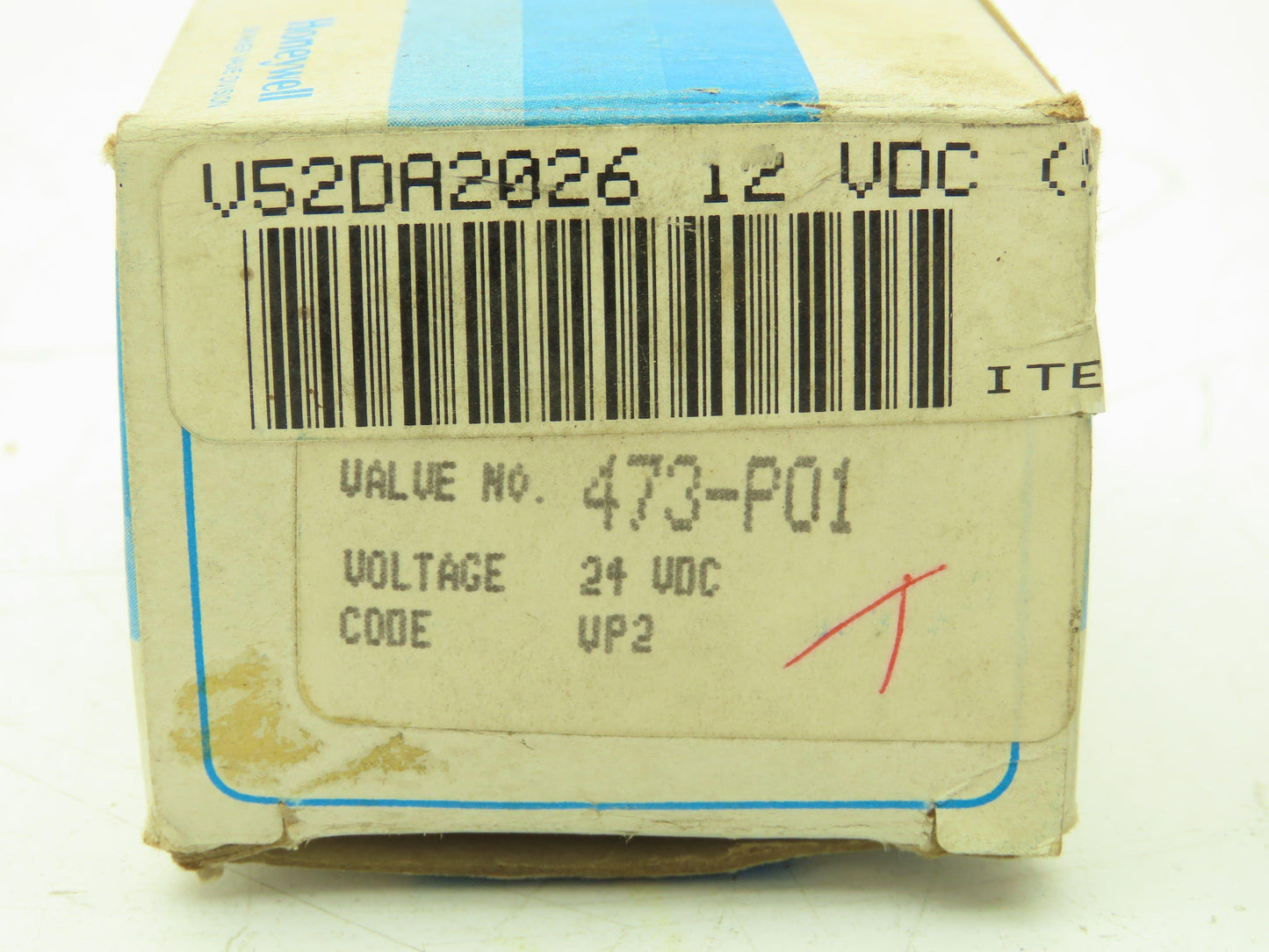 Honeywell 473-P01 1/4" NPT 2-Way Skinner Solenoid Valve 24VDC N.C. 25 Psi.