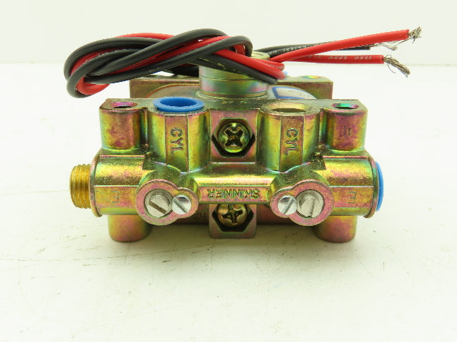 Honeywell Skinner V9LCUFX1 Solenoid Valve 4-Way NC/NO 120V 50 PSI 1/4" NPT