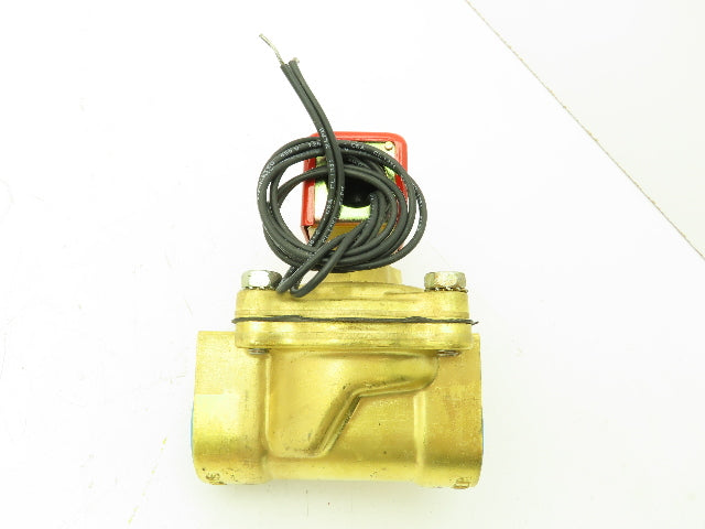 Skinner 2LH2LBG6127 Brass Solenoid Valve 2-Way NC 220/240V 125 PSI 1" NPT