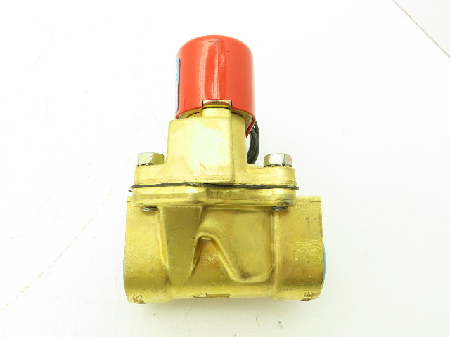Skinner 2LH2LBG6127 Brass Solenoid Valve 2-Way NC 220/240V 125 PSI 1" NPT