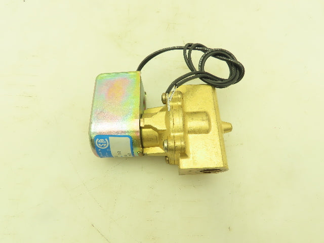 Honeywell Skinner L2LBG3300 Brass Solenoid Valve 2-Way NC 120V 300 PSI 3/8" NPT