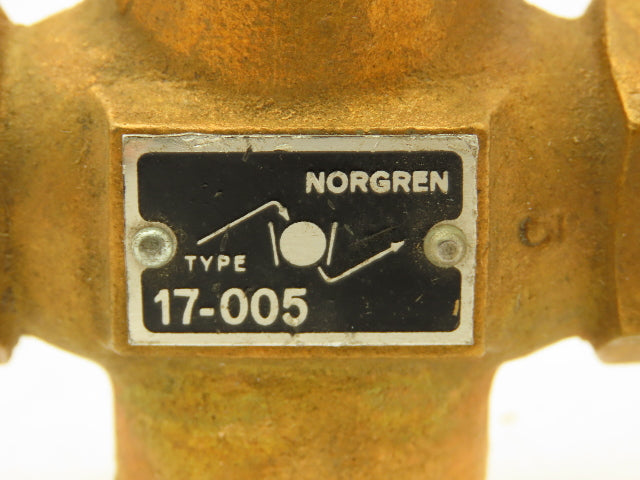 Norgren 17-005 Brass Valve 1/4" NPT