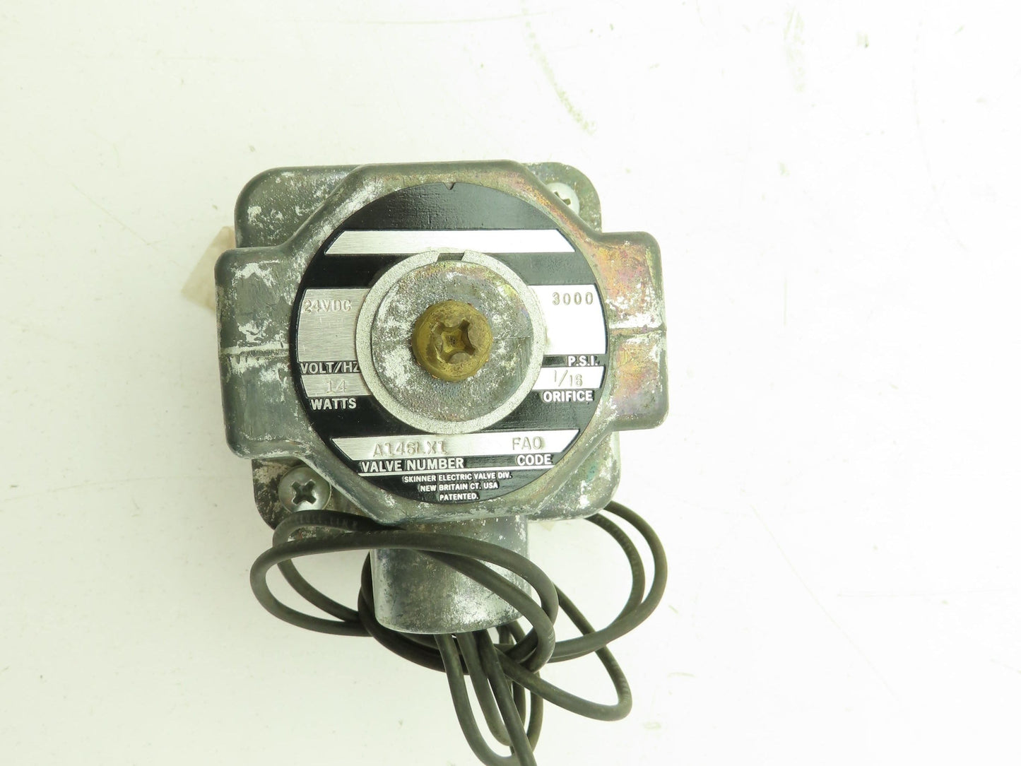 Honeywell Skinner A146LX1 Solenoid Valve 24VDC Coil 3000 PSI Series A