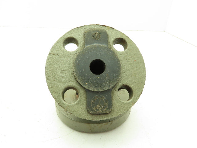 Crane Resistoflex 1" Flanged 45° Elbow PVDF Lined Pipe Fitting #150 Duct Iron