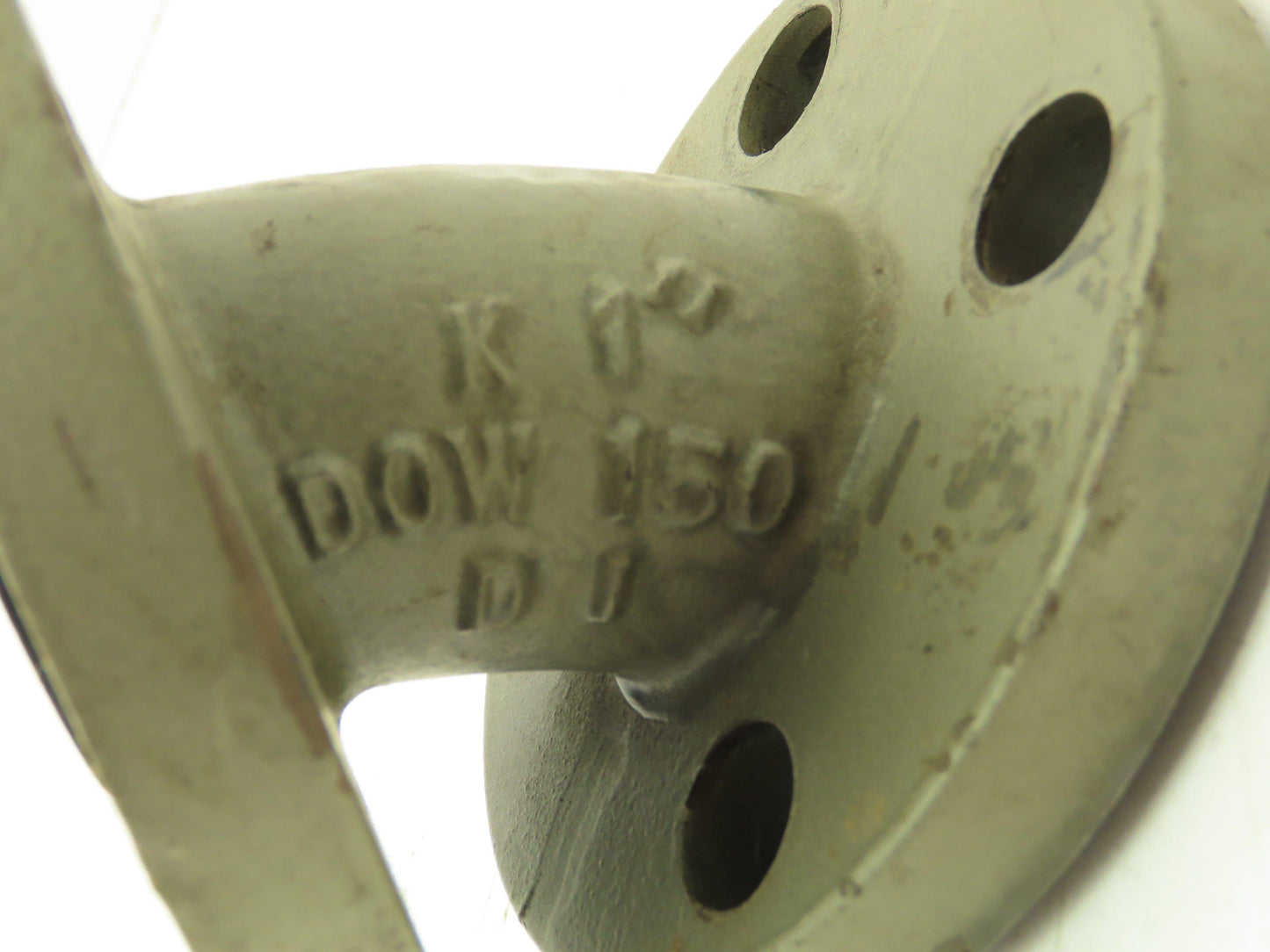 Crane Resistoflex 1" Flanged 45° Elbow PVDF Lined Pipe Fitting #150 Duct Iron
