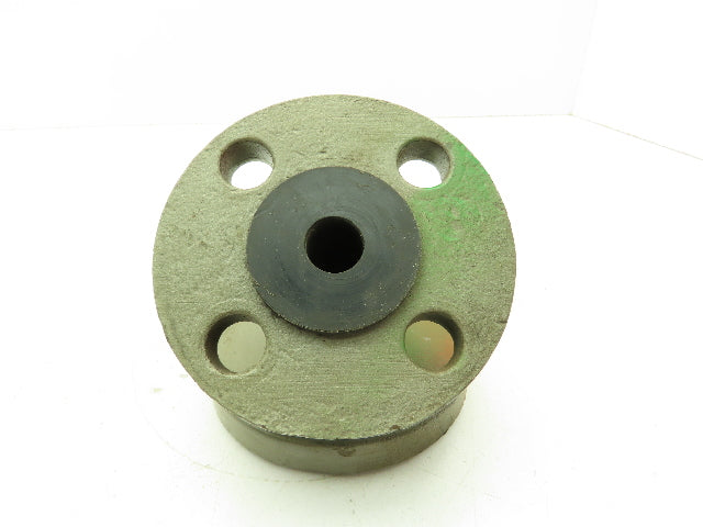 Crane Resistoflex 1" Flanged 45° Elbow PVDF Lined Pipe Fitting #150 Duct Iron