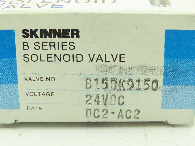 Honeywell Skinner B15DK9150 Solenoid Valve 3-Way NO 24VDC 150 PSI 1/16" NPT