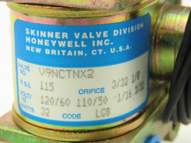Honeywell Skinner V9NCTNX2 Solenoid Valve 4-Way NO 120V 115 PSI 1/4" NPT