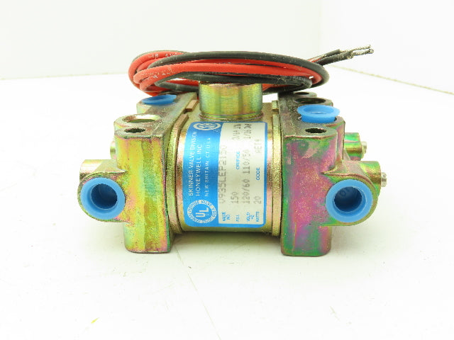Honeywell Skinner V935LEP2150 Solenoid Valve 4-Way NO/NC 120V 150 PSI 1/4" NPT